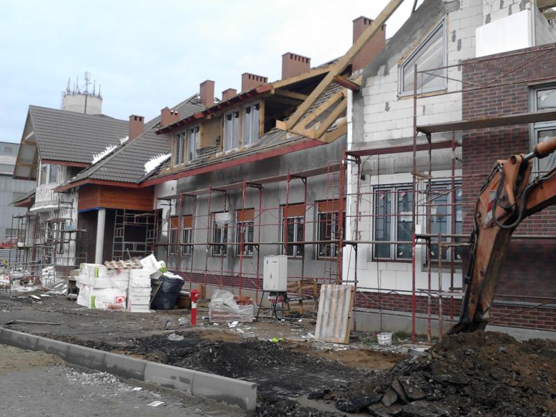 Budowa urzędu Gminy Mietków (październik) 2012