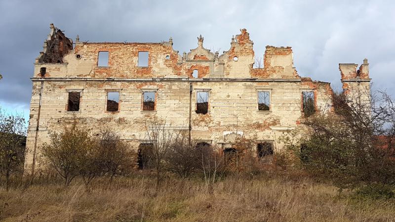 Pałac w Borzygniewie - ruina w 2019