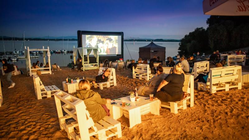 Podglądania filmowe nad Zalewem Mietkowskim 2020 plaża