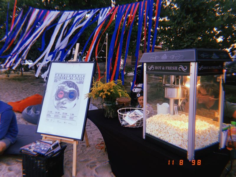 Podglądania filmowe nad Zalewem Mietkowskim 2018 popcorn