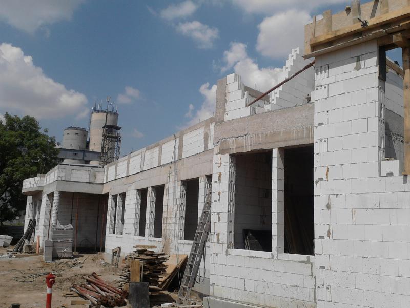 Budowa urzędu Gminy Mietków (lipiec) 2012