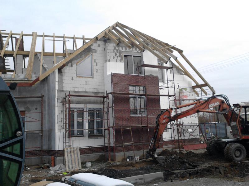 Budowa urzędu Gminy Mietków (październik) 2012