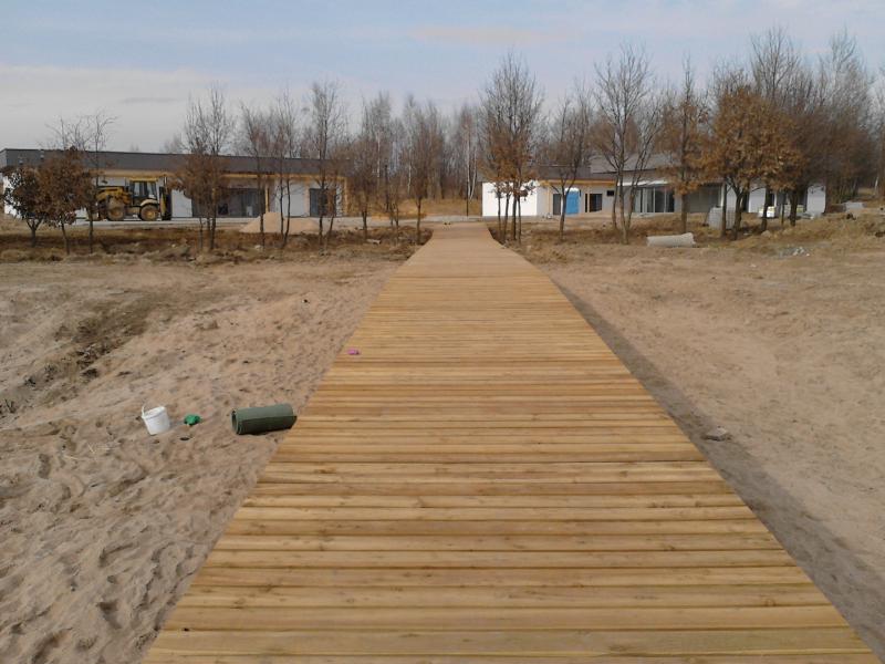 Budowa Ośrodka Sportów Wodnych w Borzygniewie (pomost) 2011