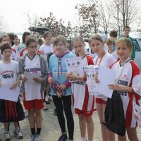 Biegi przełajowe nad Zalewem Mietkowskim 2012 dekoracja kobiet